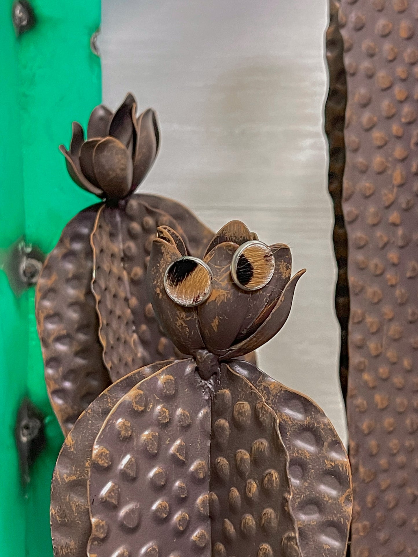 Cow Hide Stud Earrings